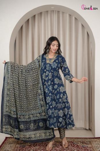 Dveeja leela 3pcs wholesale party wear kurtis in pune